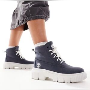 Timberland Greyfield lace boots in navy Sz 7